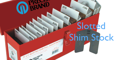 Precision Brand Slotted Shim Stock